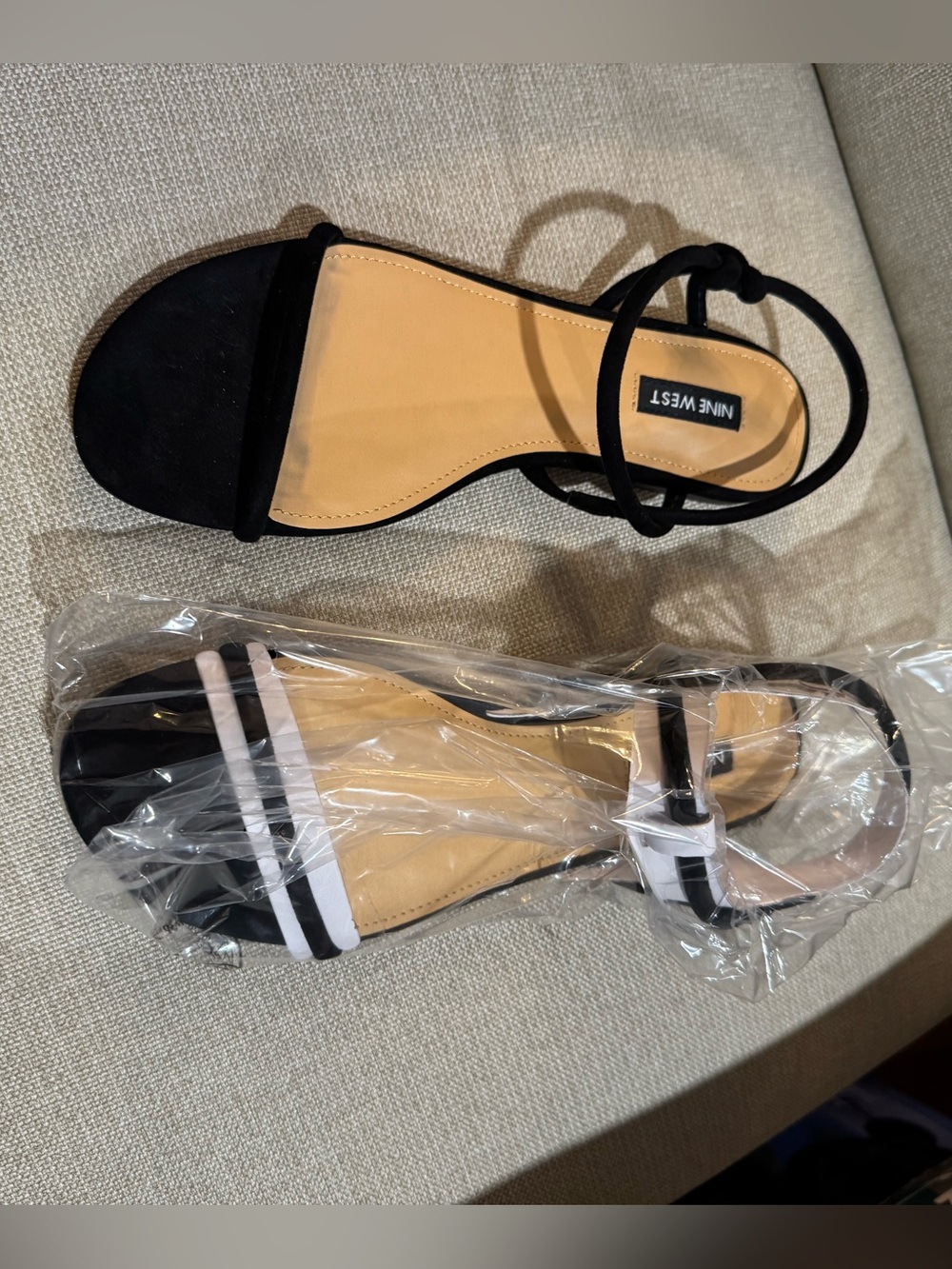Nine West Women's Maizy Strappy Flat Slip-On Sandals size 7.5 NWT - Picture 5 of 7